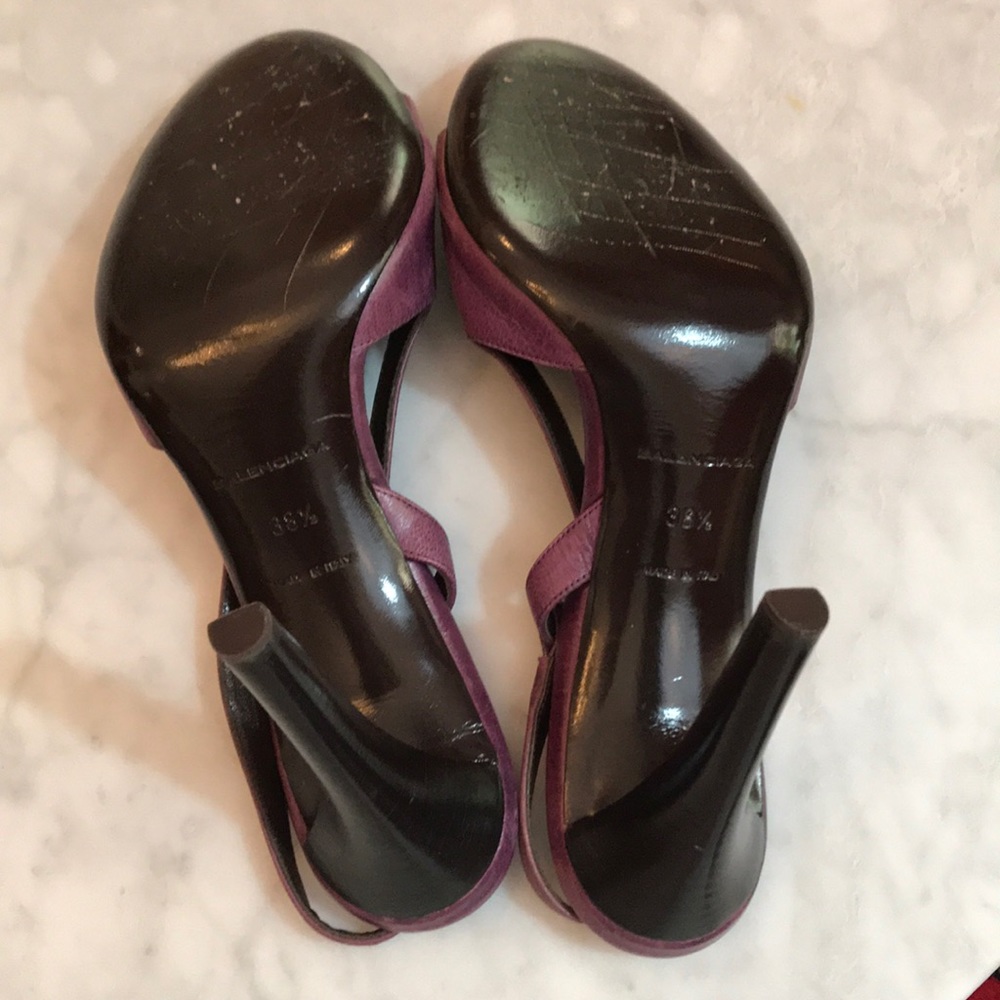 EUC authentic Balenciaga purple sling back sandal - Picture 4 of 8